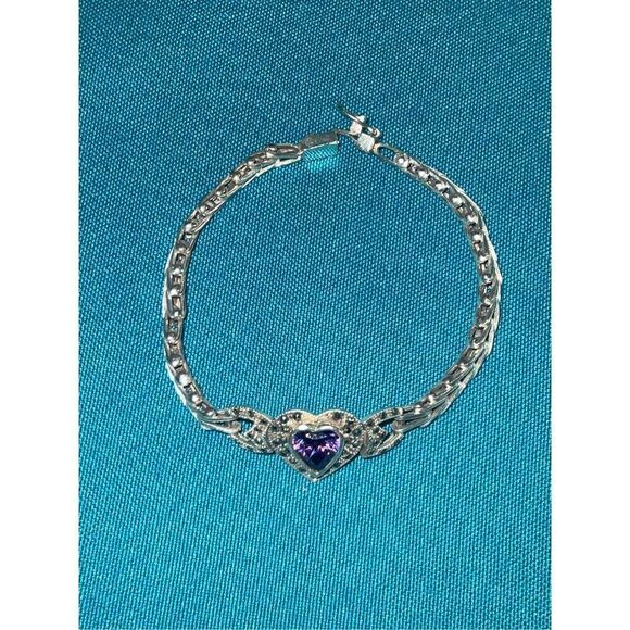 Charles Winston Sterling Amethyst Bracelet - Picture 11 of 12